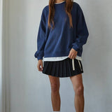 Navy Polyester Crewneck