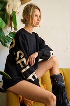 "Be Yourself" Oversized Sweatshirt