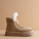 The Joyce | Almond Platform Boot
