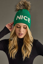 "Nice" Knit Pom Hat