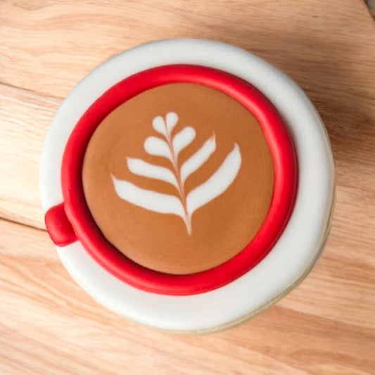 Latte Art Printed Sugar Cookie