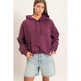 Star Print Bubble Hoodie