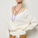 Wrap Knit Cardigan Sweater
