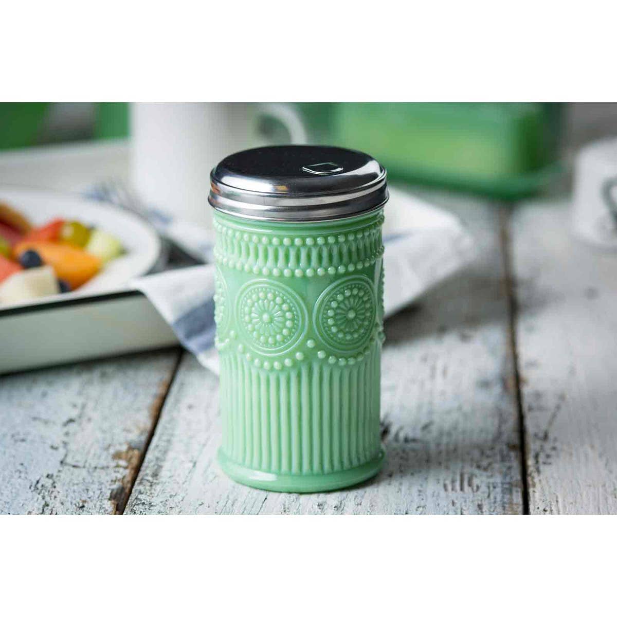 Jadeite Glass Collection 9oz Sugar Shaker