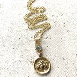 Coin Medallion Charm Necklace