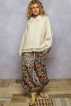 Collared Crochet Sweater