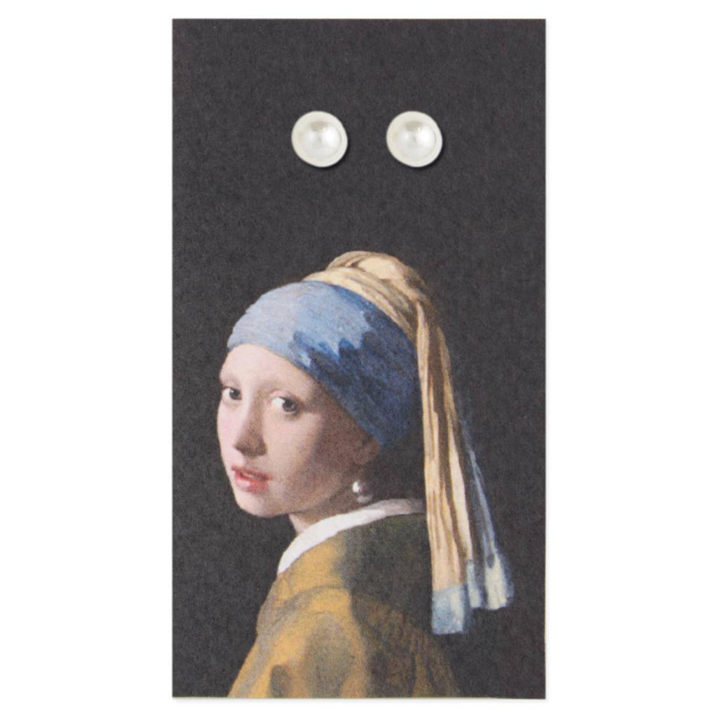 The Girl with a Pearl Post Earrings