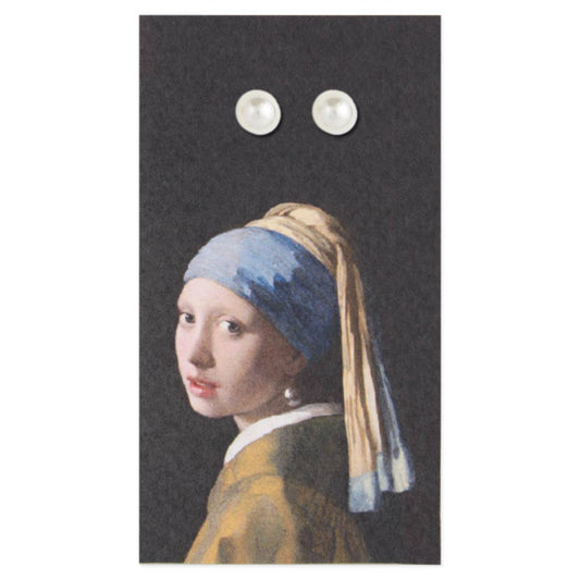 The Girl with a Pearl Post Earrings