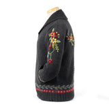 Hartley Knit Sweater with Floral Antler Design