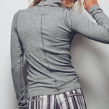 Striped Turtleneck Knit Top