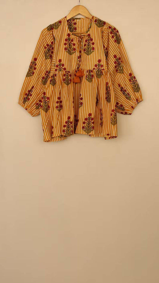 Indian Floral Print Tunic