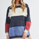 Colorblock Patchwork Sweatshirt