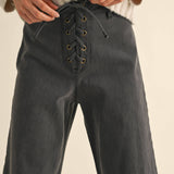 Lace Up Front Trousers