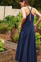 Keyhole Back Wide Leg Jumpsuit