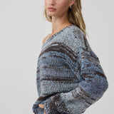 Ombre Stripe Loose Knit Sweater - RSW1229