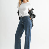 Retro Straight Leg Jeans
