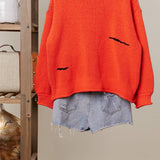 Halloween Spooky Face  Ghost Knit