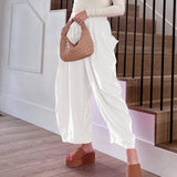 Pleated Wide-Leg Pants