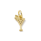 Gold Cocktail Hour Charm