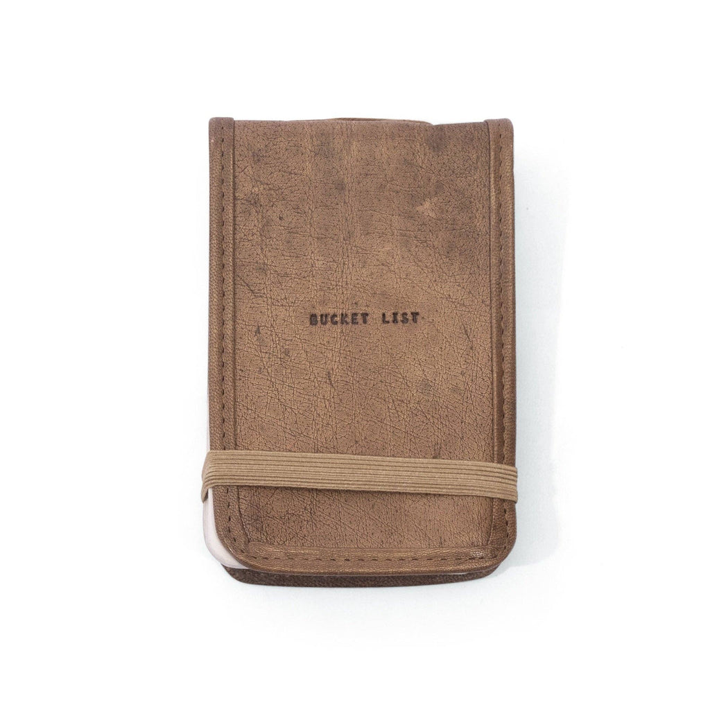 "Bucket List" Mini Leather Journal