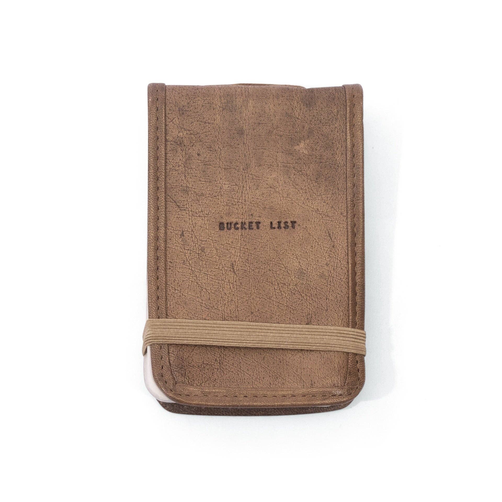 "Bucket List" Mini Leather Journal