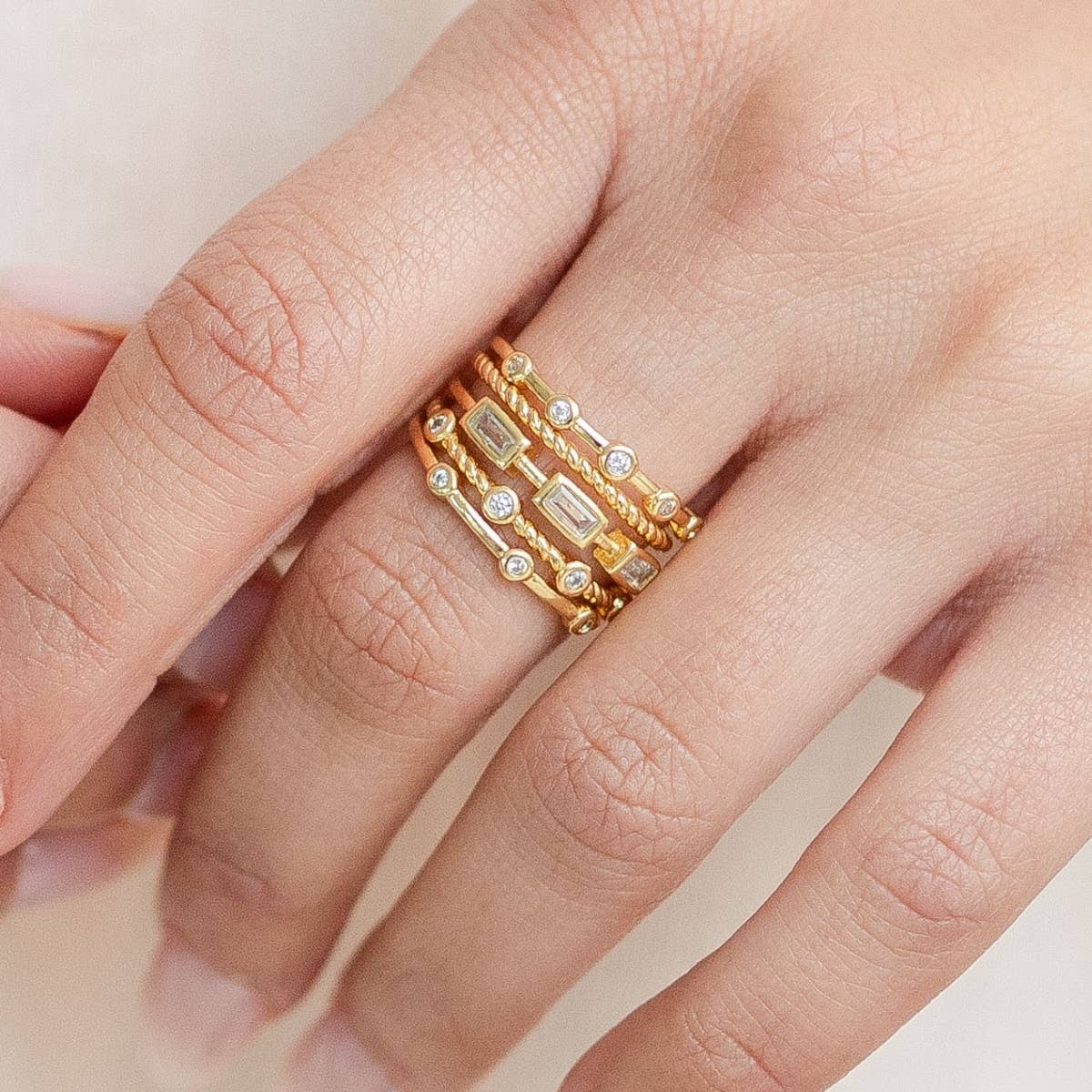 Layered Statement Ring