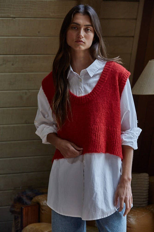 Knit Sweater Vest