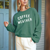 coffee weather crewneck