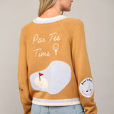 GOLF EMBROIDERED PATCH CARDIGAN LW2119