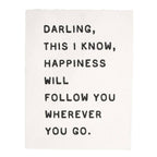 "Darling, This I Know" Handmade Paper Print