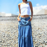 Denim Maxi Skirt