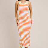 Sleeveless Round Neck Ribbed Sweater Dress