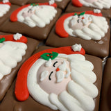 Christmas O’Santa Face🎅Milk Choc Graham Cracker 1PK w/ Bow