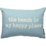 "The Beach Is My Happy Place" Pillow