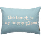 "The Beach Is My Happy Place" Pillow