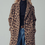 Leopard Print Oversized Statement Coat