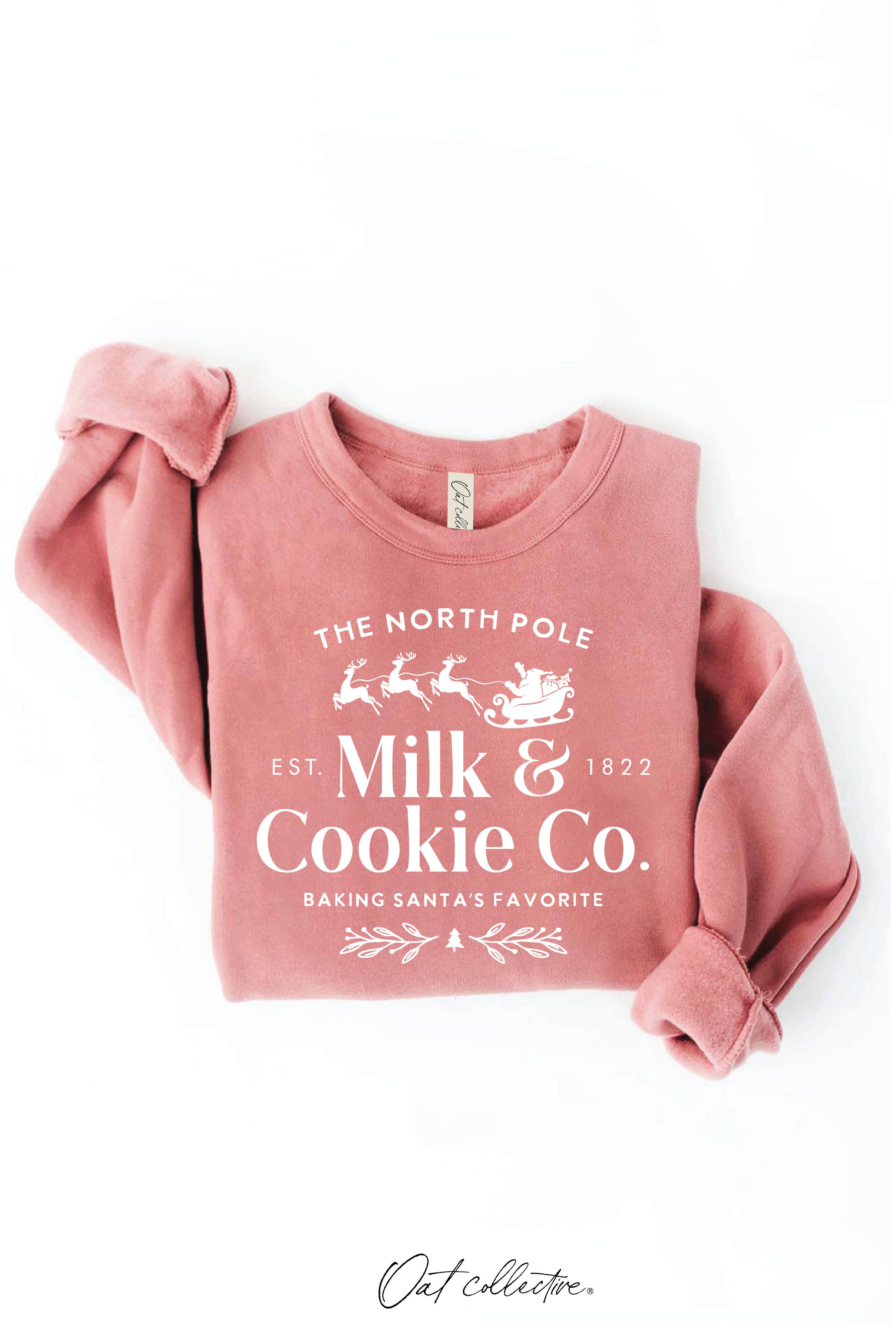 "THE NORTH POLE MILK AND COOKIE CO." Sweatshirt