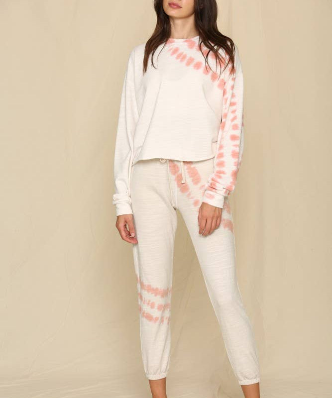 Knit Tri-Blend French Terry Tie Dyed Sweatshirt