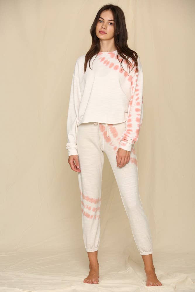 Knit Tri-Blend French Terry Tie Dyed Sweatshirt