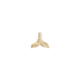 Literary Quote Mermaid Tail Post Earrings