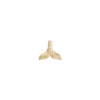 Literary Quote Mermaid Tail Post Earrings