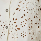 71098 Embroidered Eyelet Washed Vest