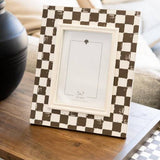 Wood photo frame (CHECK) (5x7 pic) Everyday - 70035