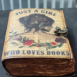 Just a Girl Who Loves Books – UV Print Leather Journal