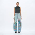High Rise Barrel Denim Jeans