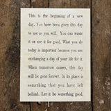 12"x16" This Is The Beginning Art Poster