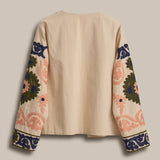 Suzani Embroidered Cotton Floral Jacket