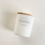 Teakwood Coconut Wax Candle | Tobacco, Santal, Ginger