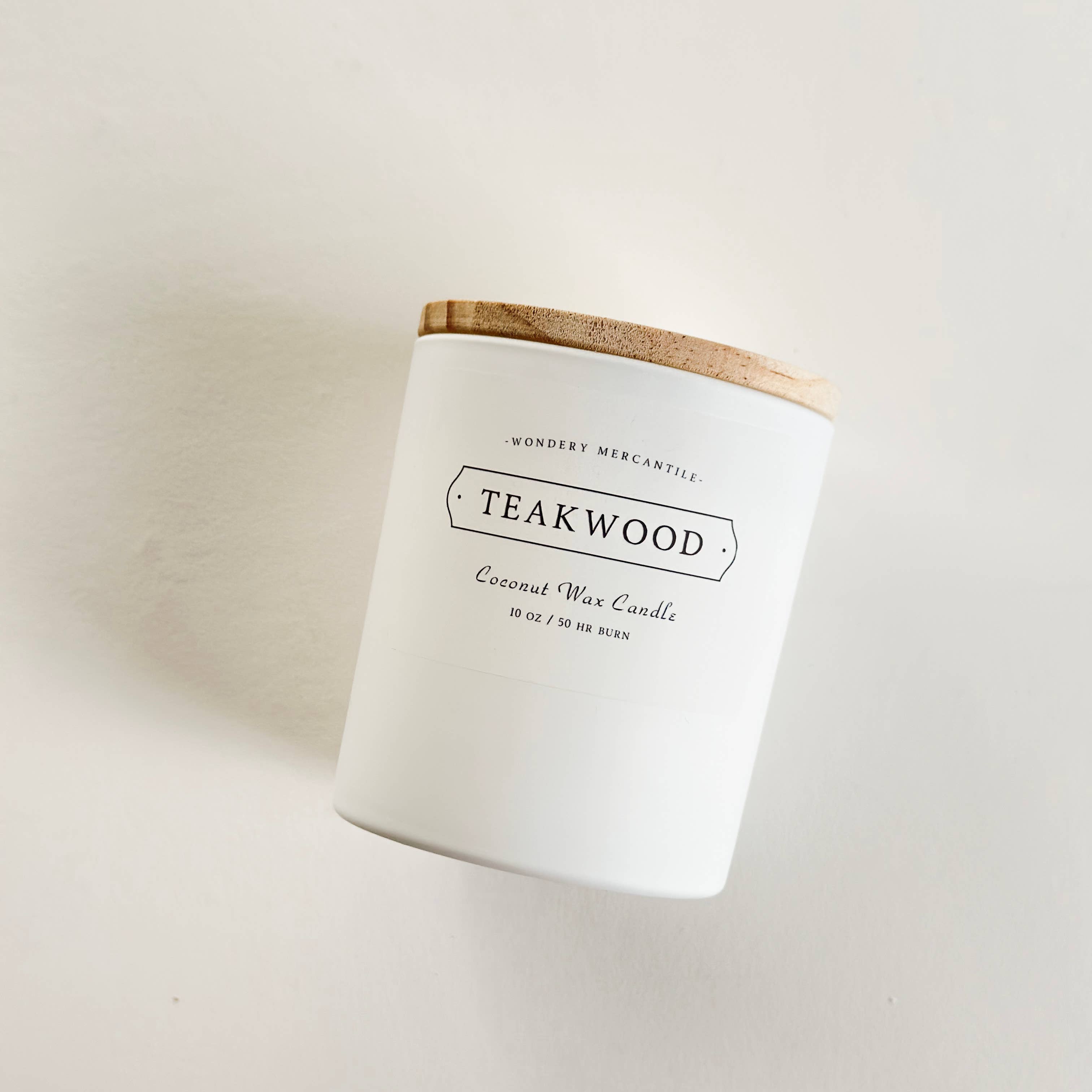 Teakwood Coconut Wax Candle | Tobacco, Santal, Ginger
