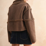 Suede & Sherpa Reversible Jacket